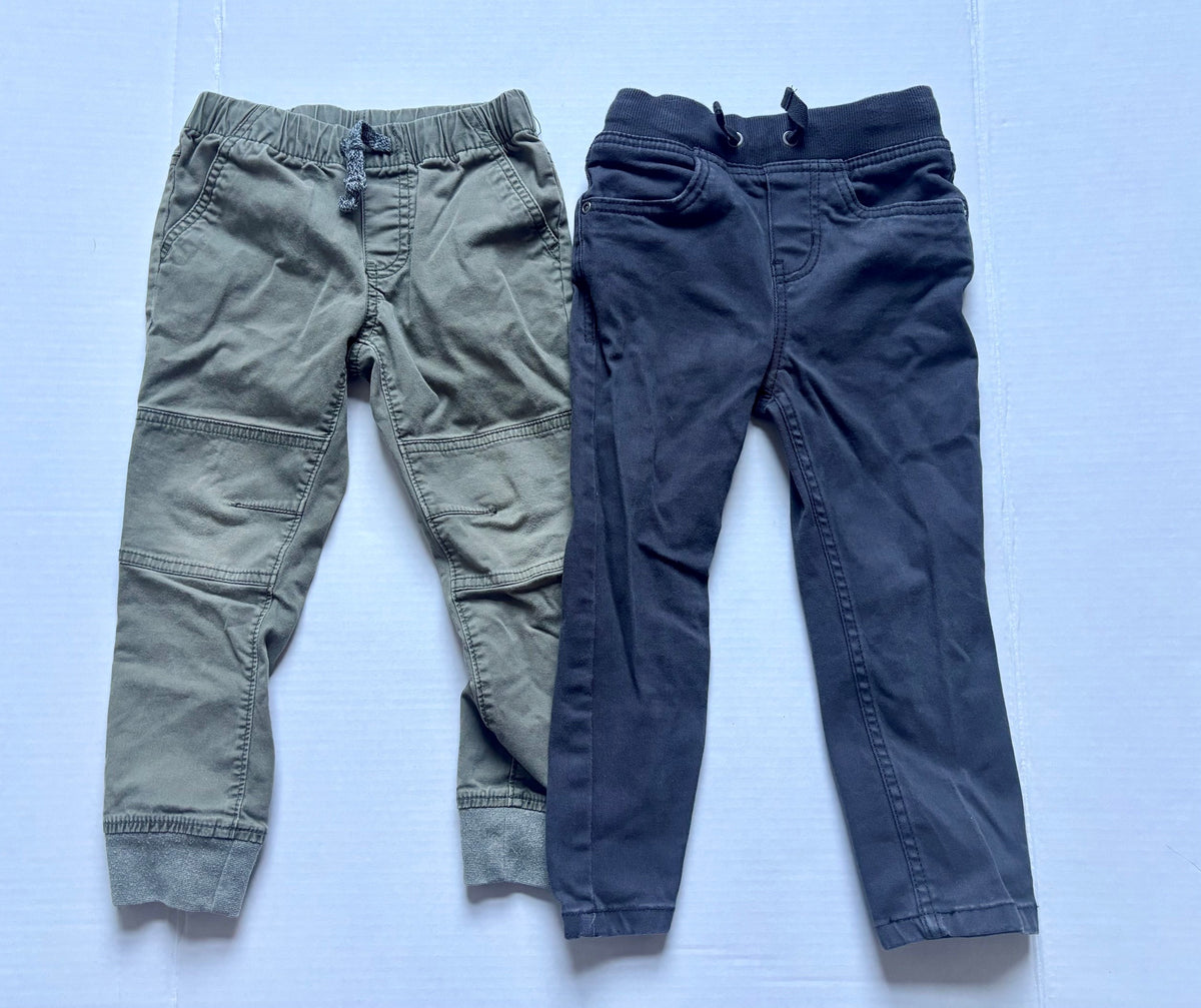 #154 Cat & Jack and Hanna Andersson Pants Boys 4T GUC-EUC