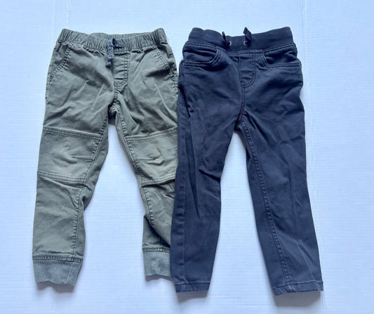 #154 Cat & Jack and Hanna Andersson Pants Boys 4T GUC-EUC