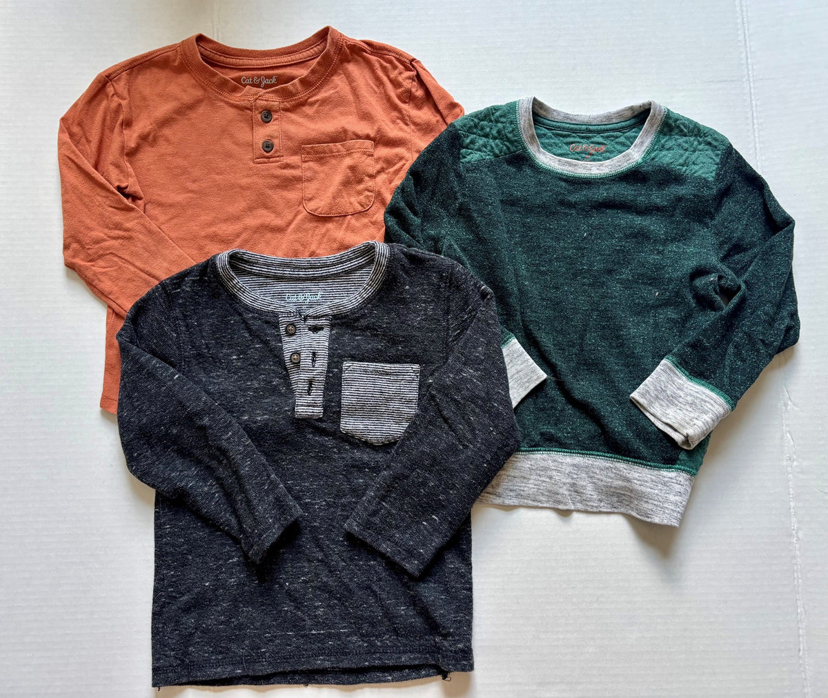 #154 Cat and Jack Long Sleeve Bundle Boys 4 EUC-VGUC