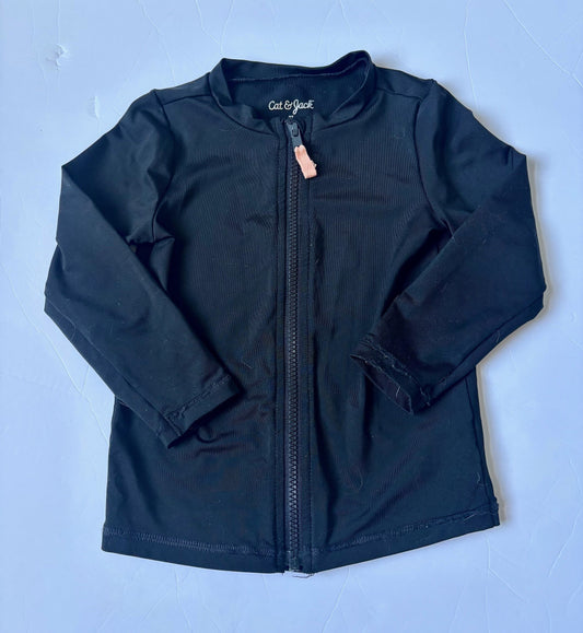 #43 Cat and Jack Zip Up Rashguard Boys 3T GUC