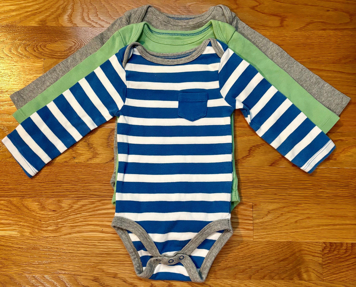 #69 Cloud Island Onesies 3-6M