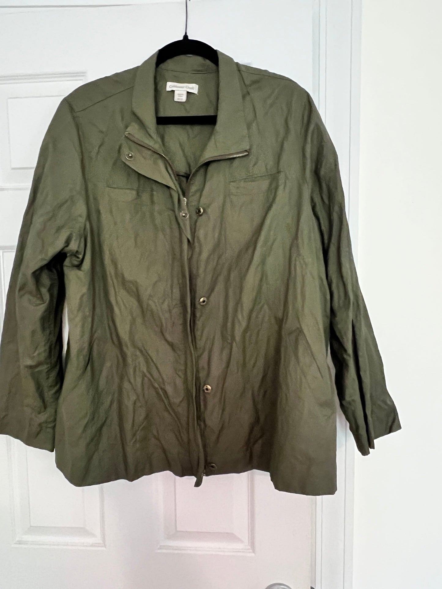#176 - Coldwater Creek women’s green jacket | 20-22
