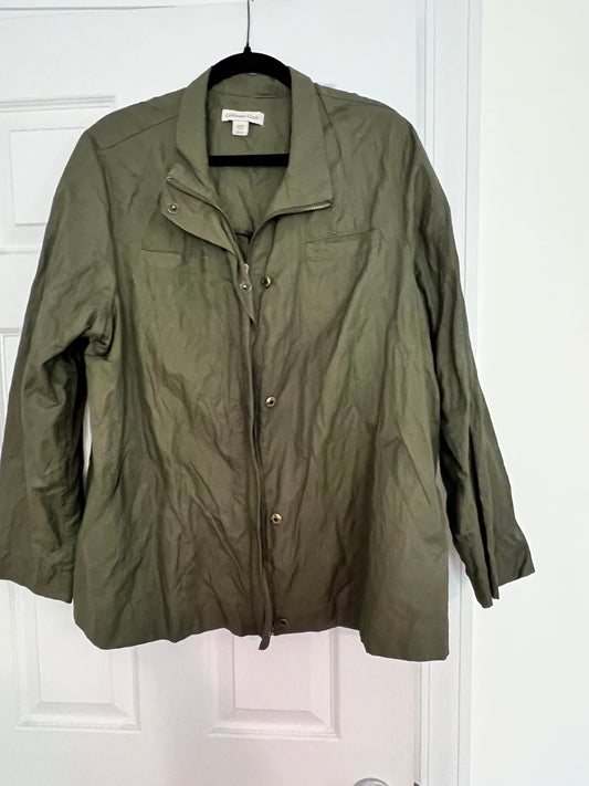 #176 - Coldwater Creek women’s green jacket | 20-22