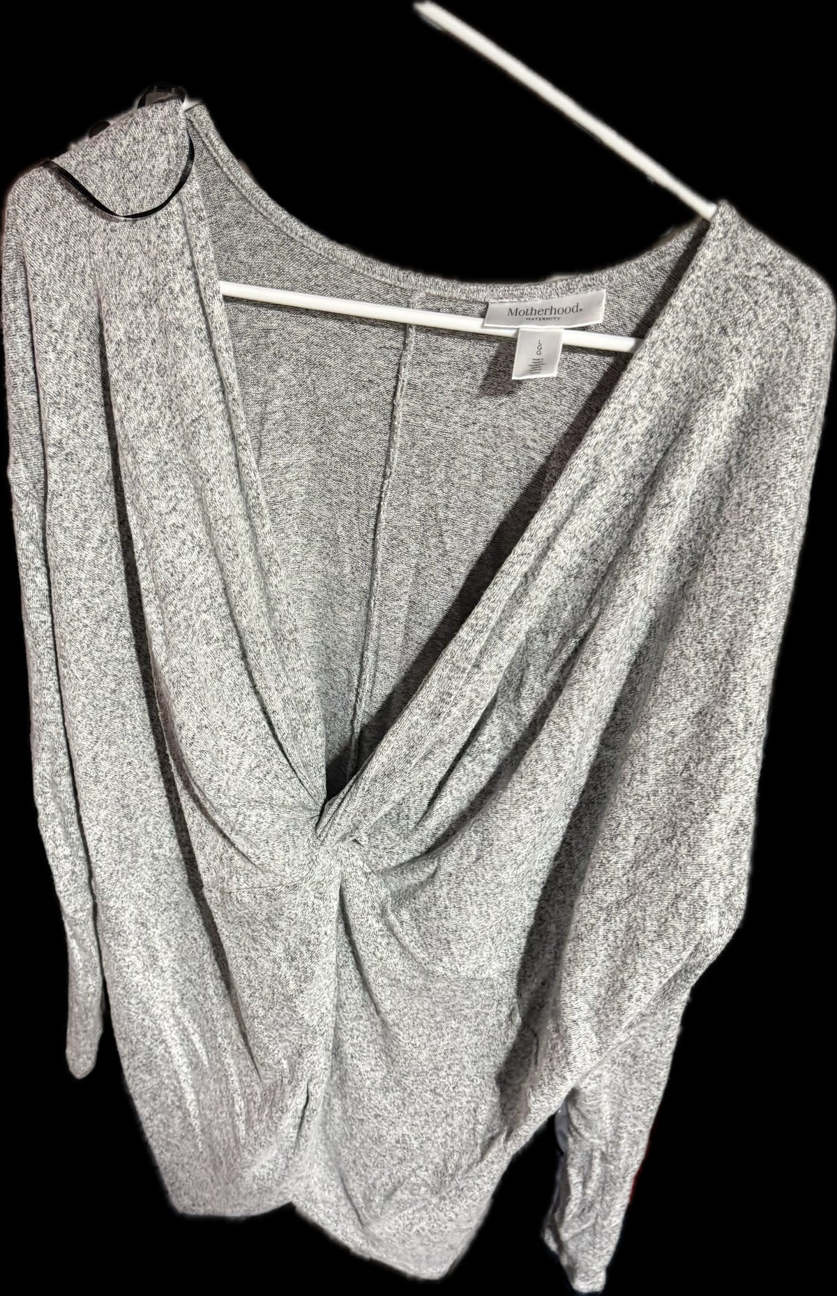 #20 Motherhood Maternity gray sweater size L GUC