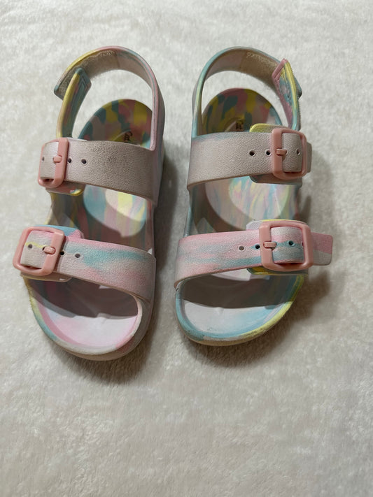 Girls toddler size 9 Cat and Jack rubber sandals