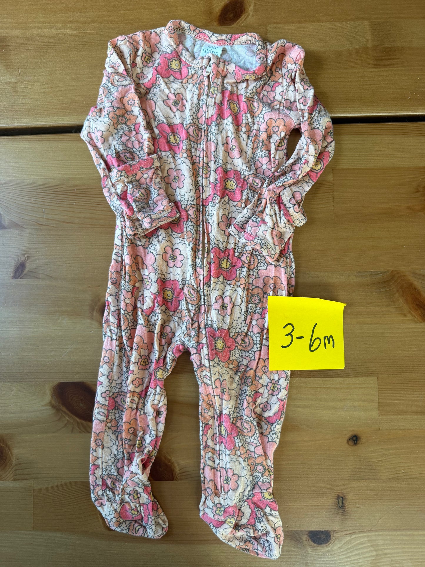 Seller #94 3-6M Girls Kate Quinn Floral Pajamas