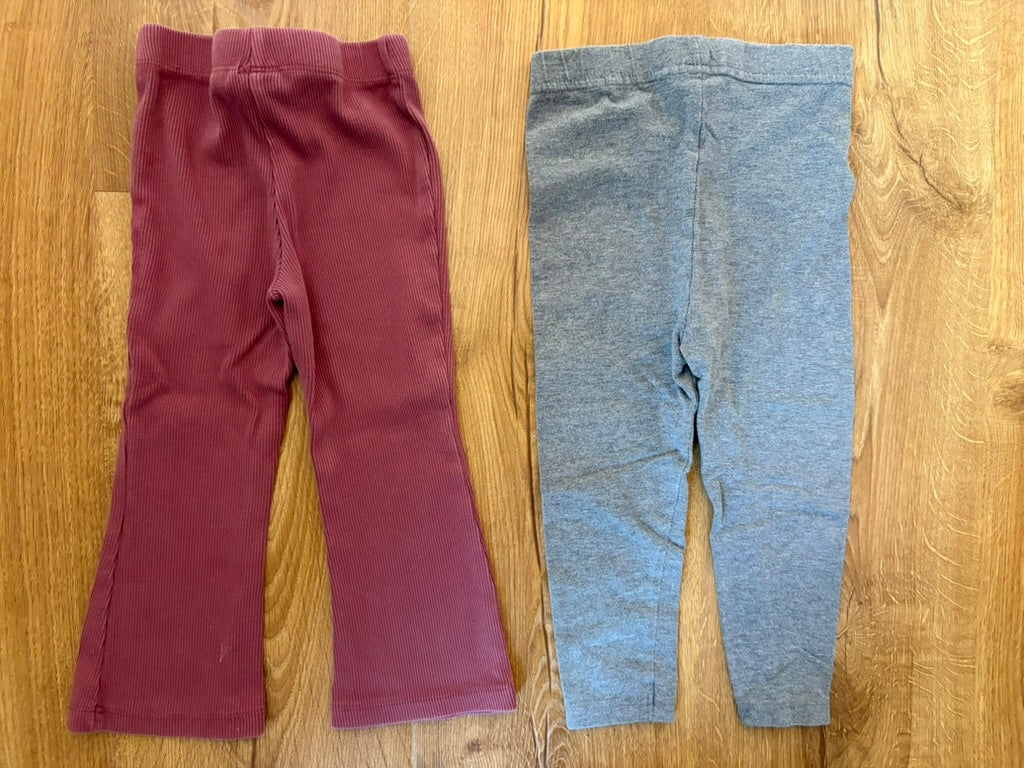#6 - Girls Pants/Leggings (bundle of 2) - 18 monhts