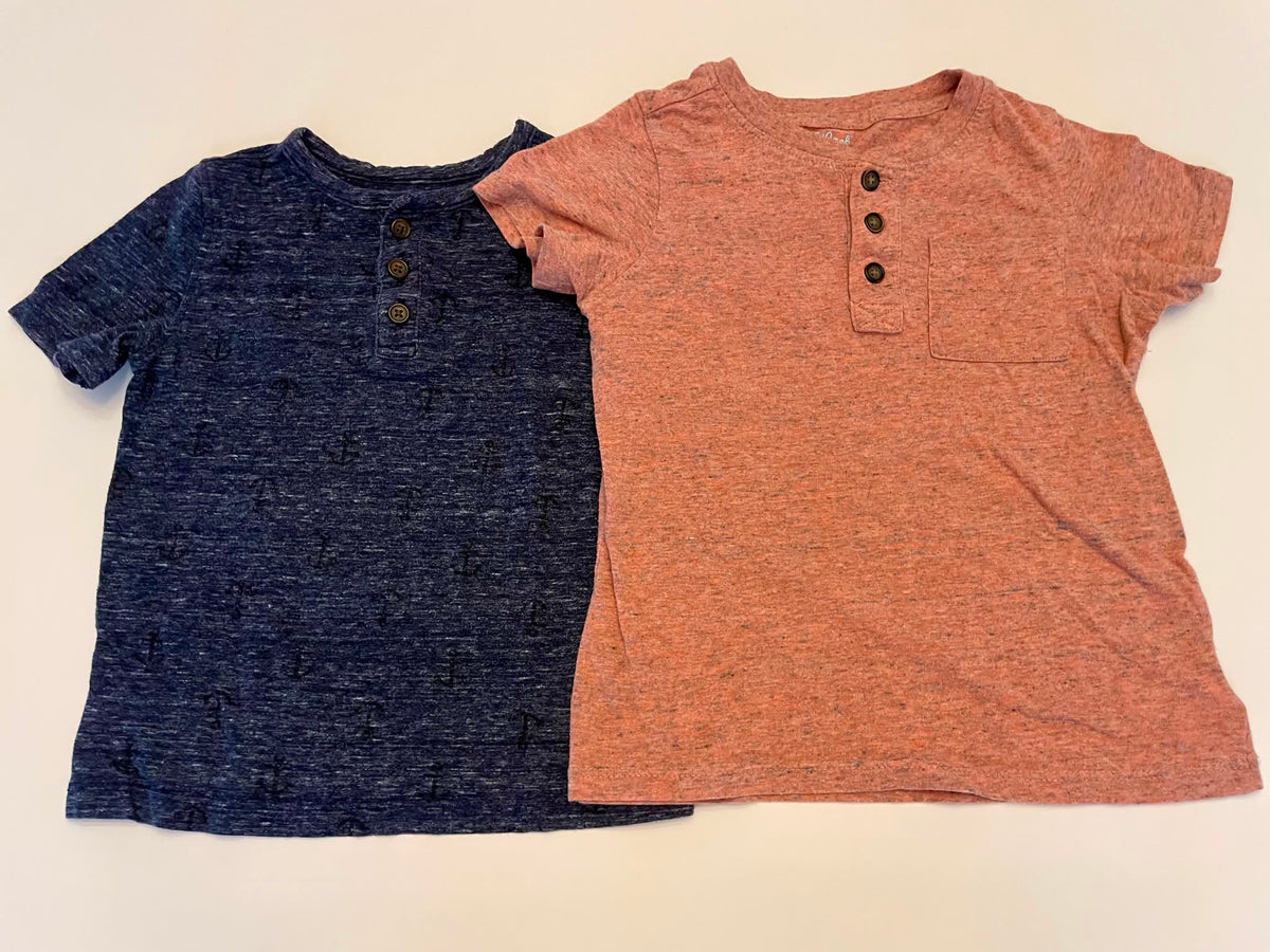 #54 - Boys 3T Cat & Jack Henley T-Shirts (2)