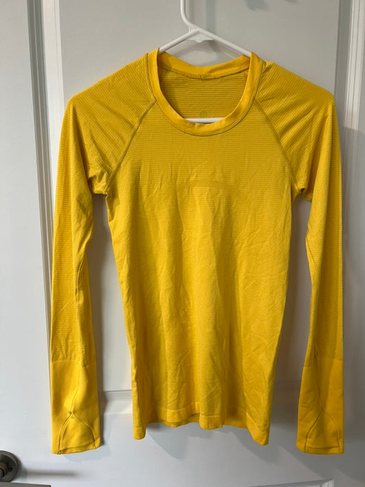 Seller #76 - Lululemon Athletica Swiftly Long Sleeve Yellow Size 4