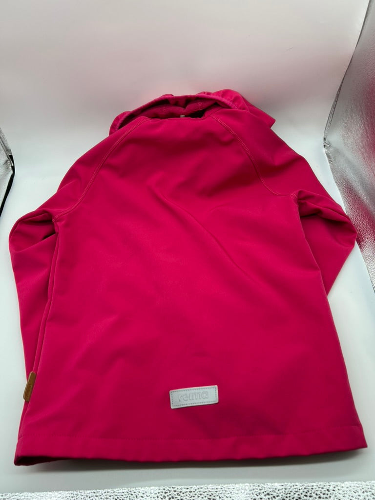 Seller #76 - Reima Softshell Removable Hood Full Zip Jacket - Pink - Size 10 Youth