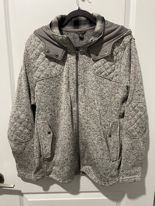 Seller #76 - Eddie Bauer Radiator Fleece Cirrus Hoodie Jacket Women's Gray Size 2XL Plaid