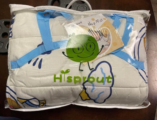 New Hi Sprout Light Weight Nap Mat. Perfect For Daycare/school. Toddler. Space Theme.