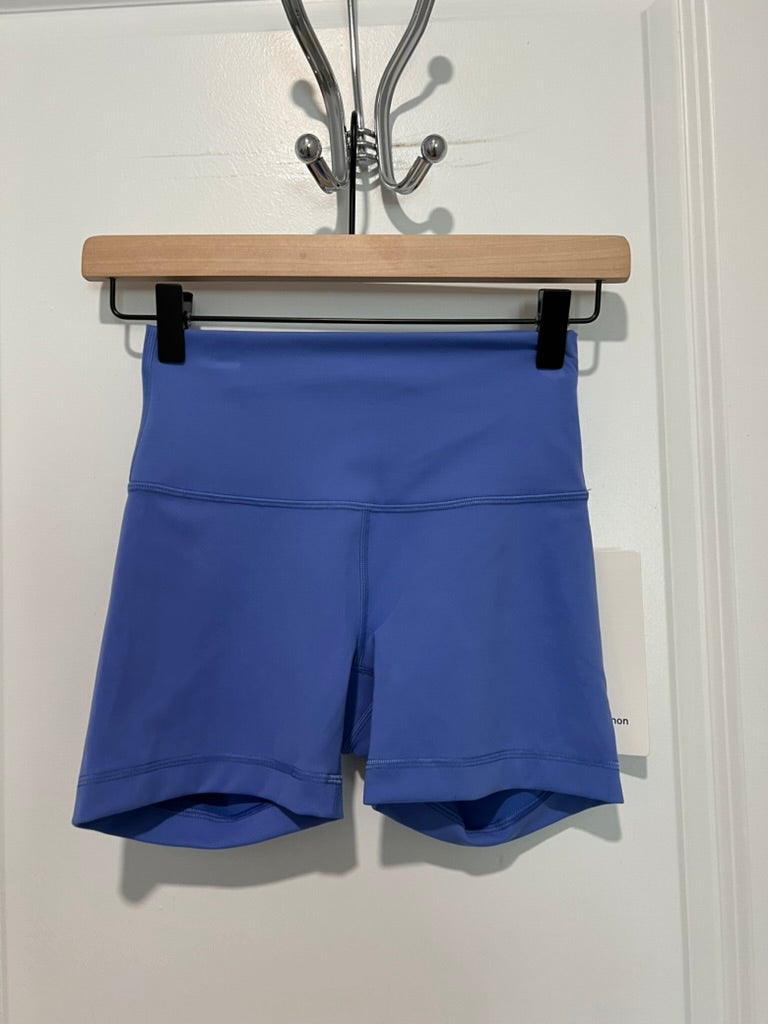 Seller #76 - Lululemon Wunder Train HR Short 4" Size 4 WLIN Wild Indigo NWT $64