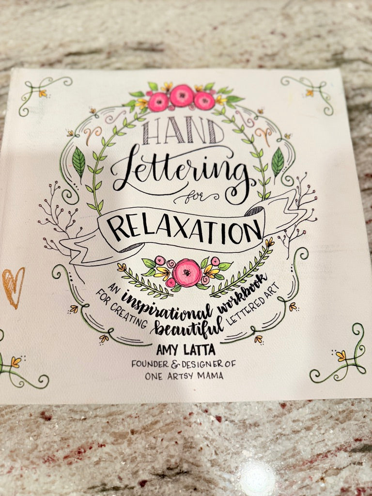(#25) BOOK | Hand lettering for RELAXATION | EUC | 45227