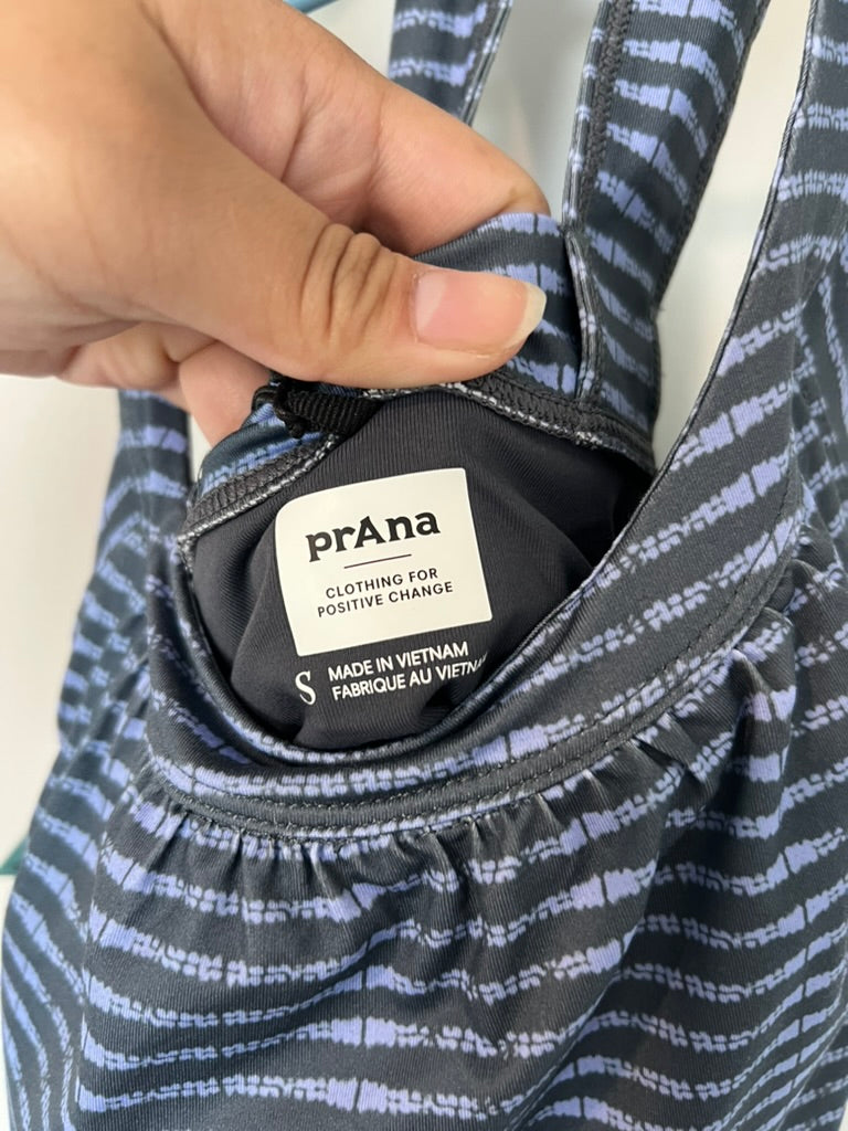 Seller #76 - Prana Cantine Dress NWT - Gray Blue Wicker - Size Small