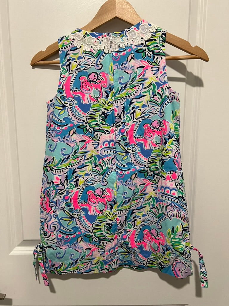 Seller #76 - Lilly Pulitzer Little Lilly Classic Shift Over The Rainbow Size 8 Girls Cotton