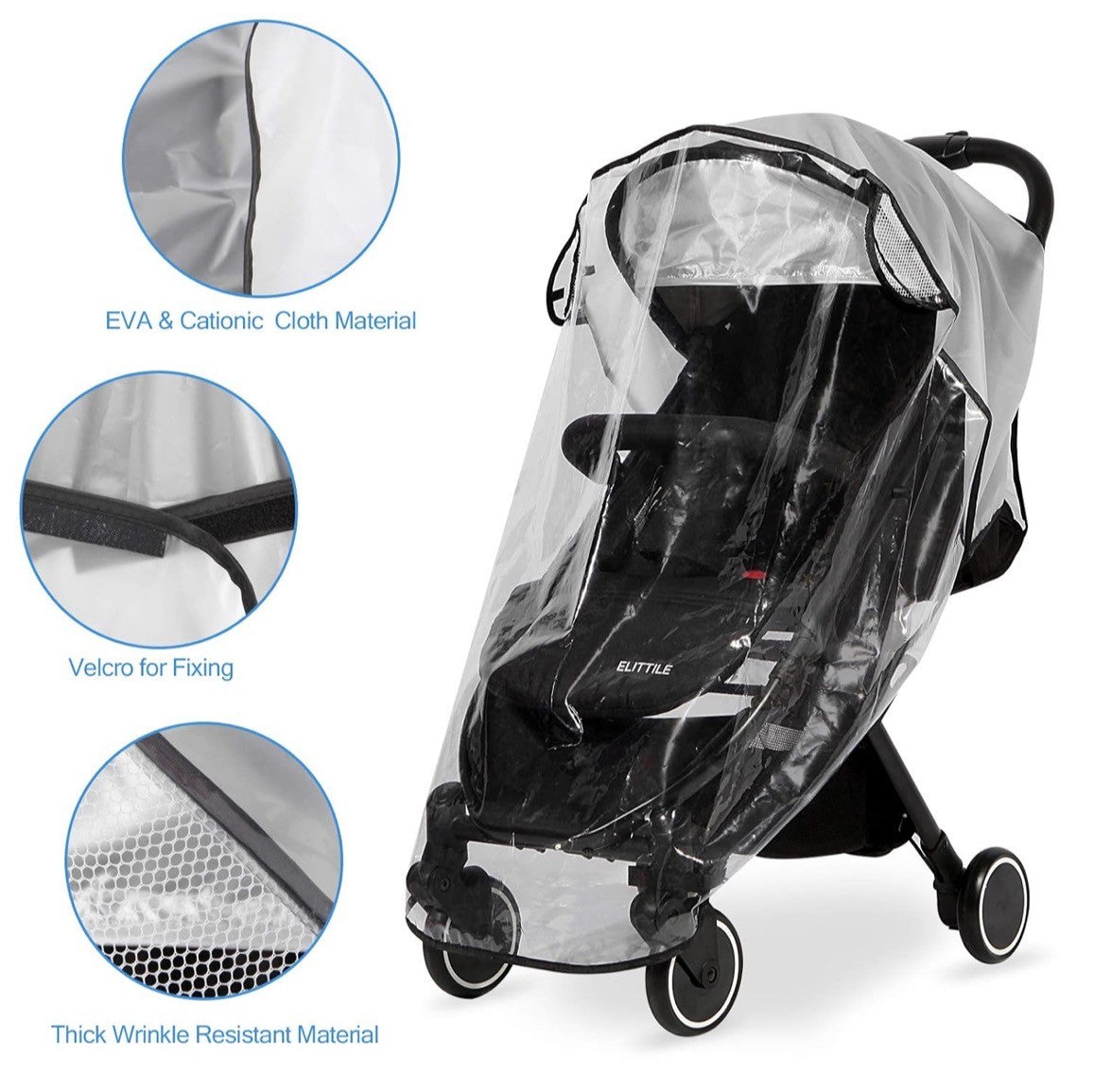 Seller #126 Universal Clear Stroller Cover - New - REDUCED