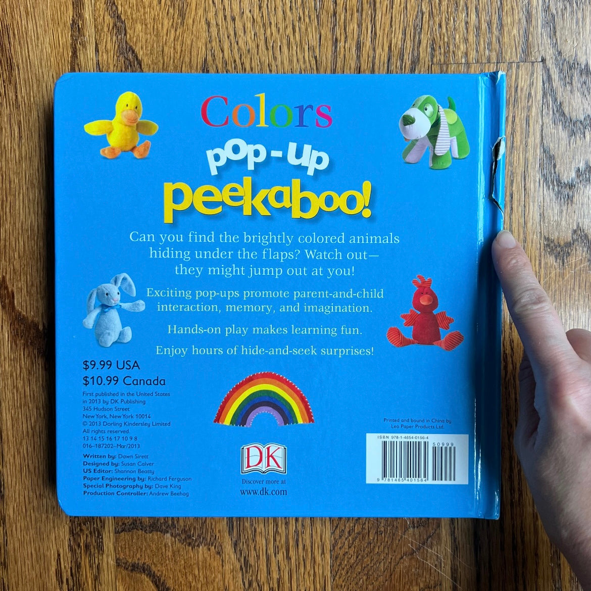 Seller #115 - Pop Up Peekaboo Colors Book, GUC