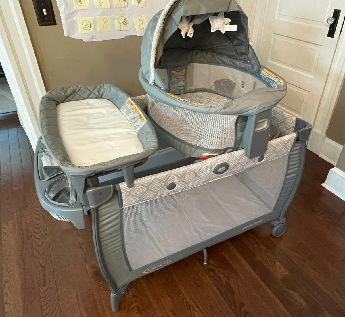 #54 - Graco Pack N' Play Dome LX Playard with Baby Bassinet & Changing Table