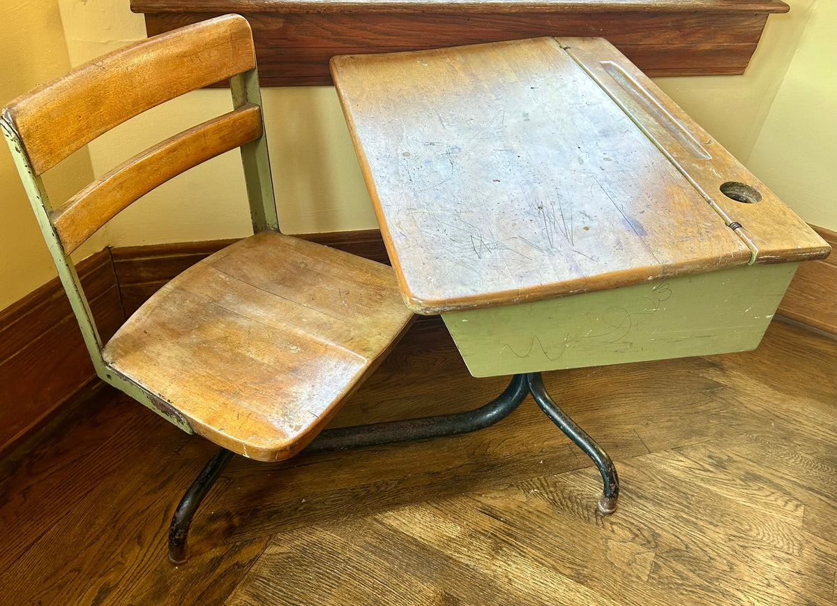 #32 Antique School Desk