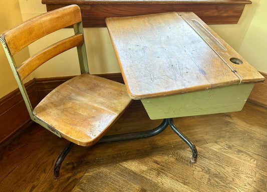 #32 Antique School Desk