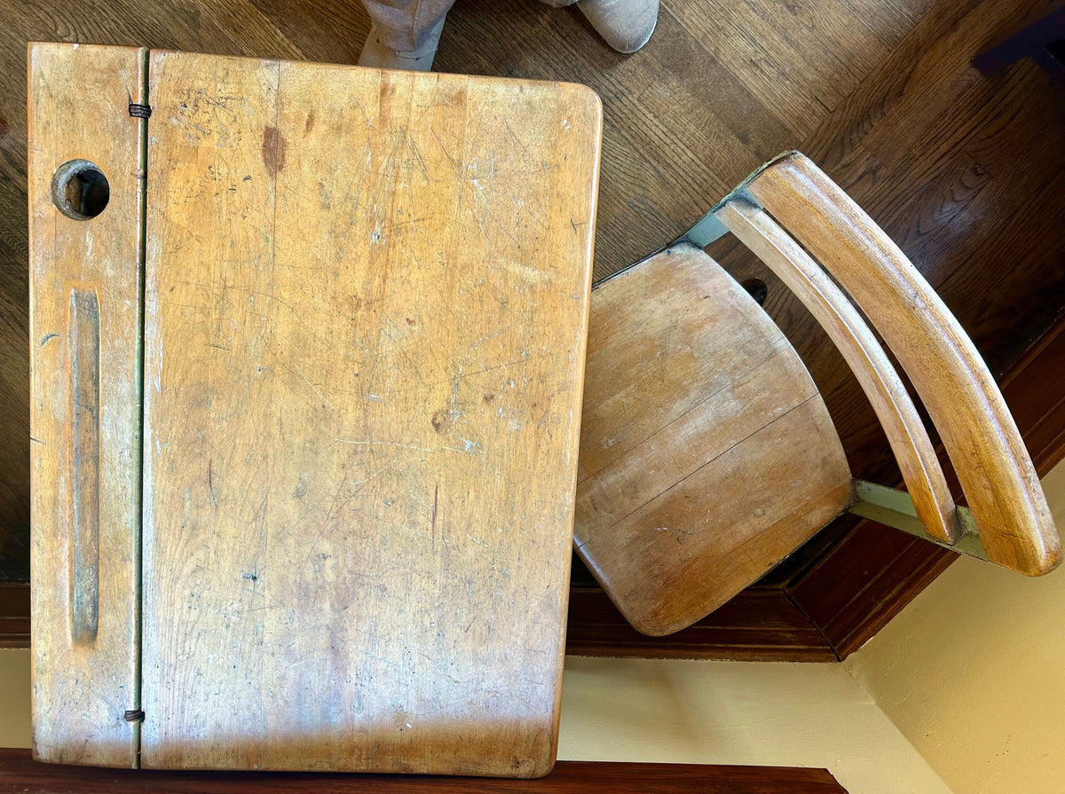 #32 Antique School Desk