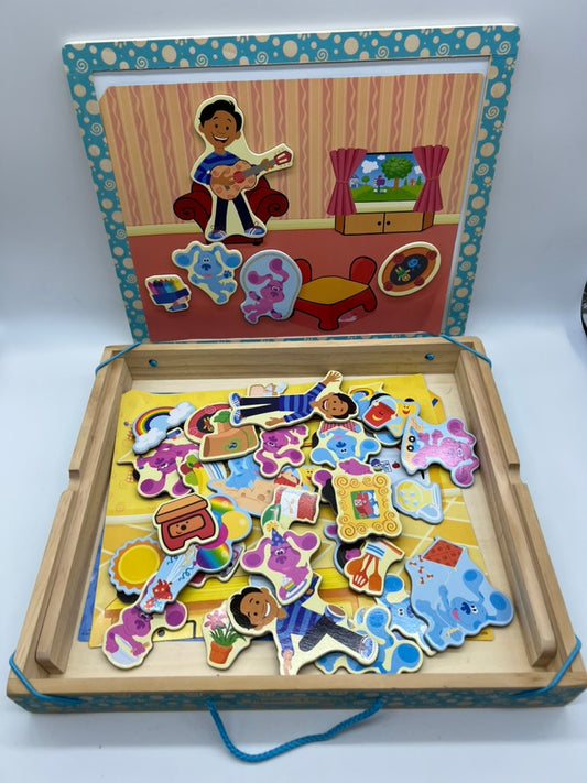 Seller #76 - Melissa Doug Blues Clues Magnetic Wooden Picture Game Carrying Case Magnet