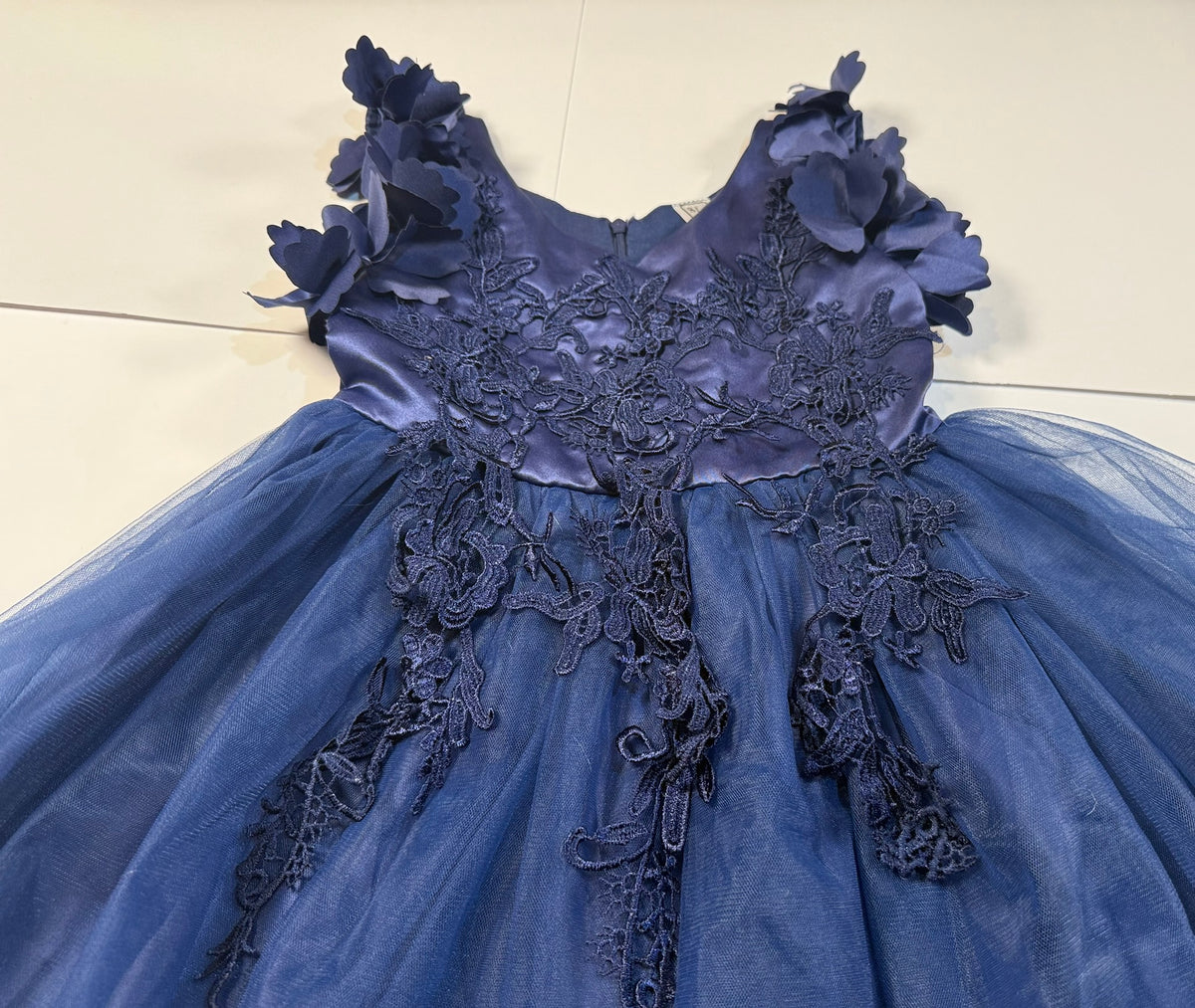 #141 Girls 4/5T (Tag 8/110) Faux Trish Scully Tulle Dress