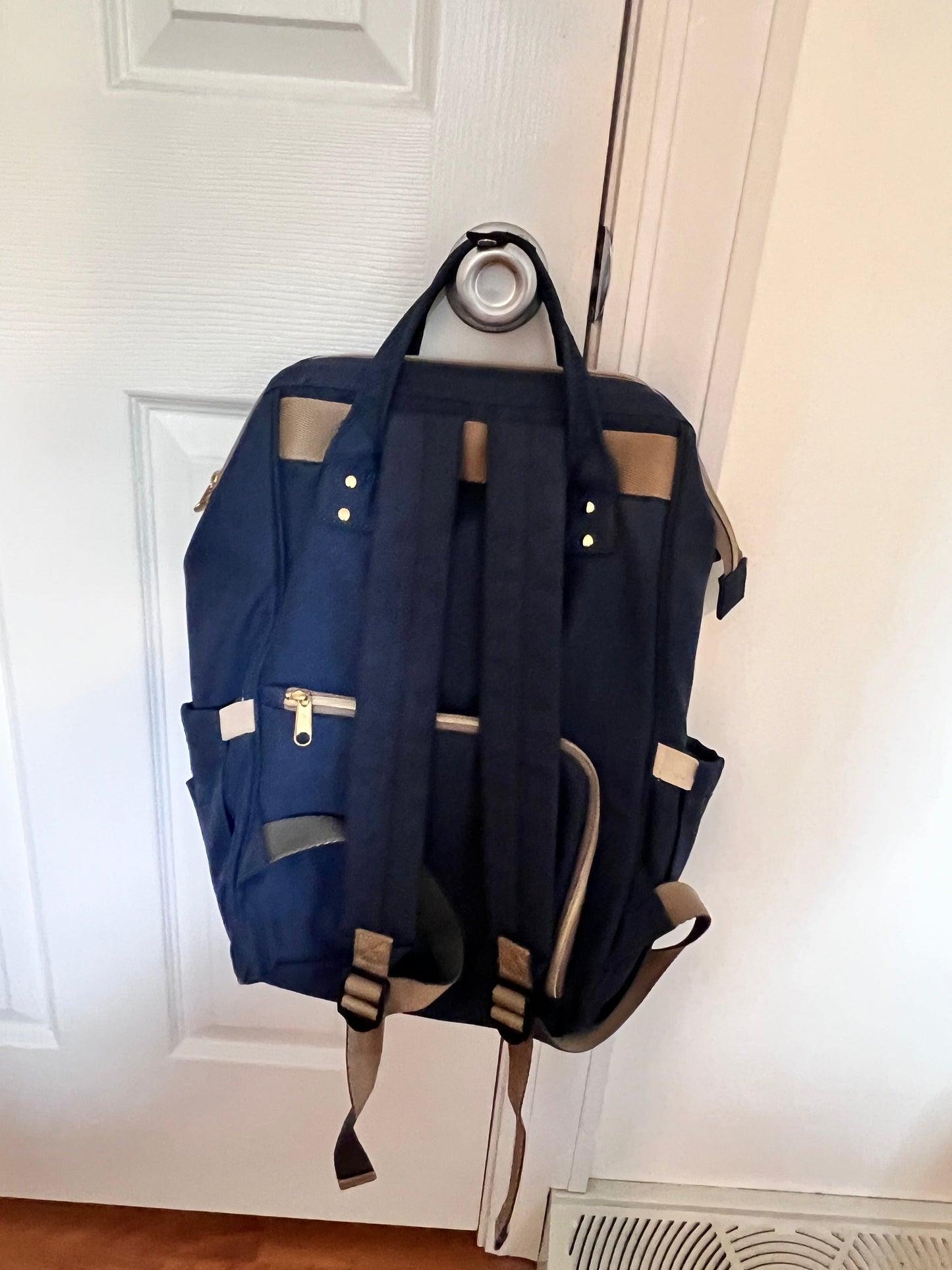 #176 - Blue diaper backpack