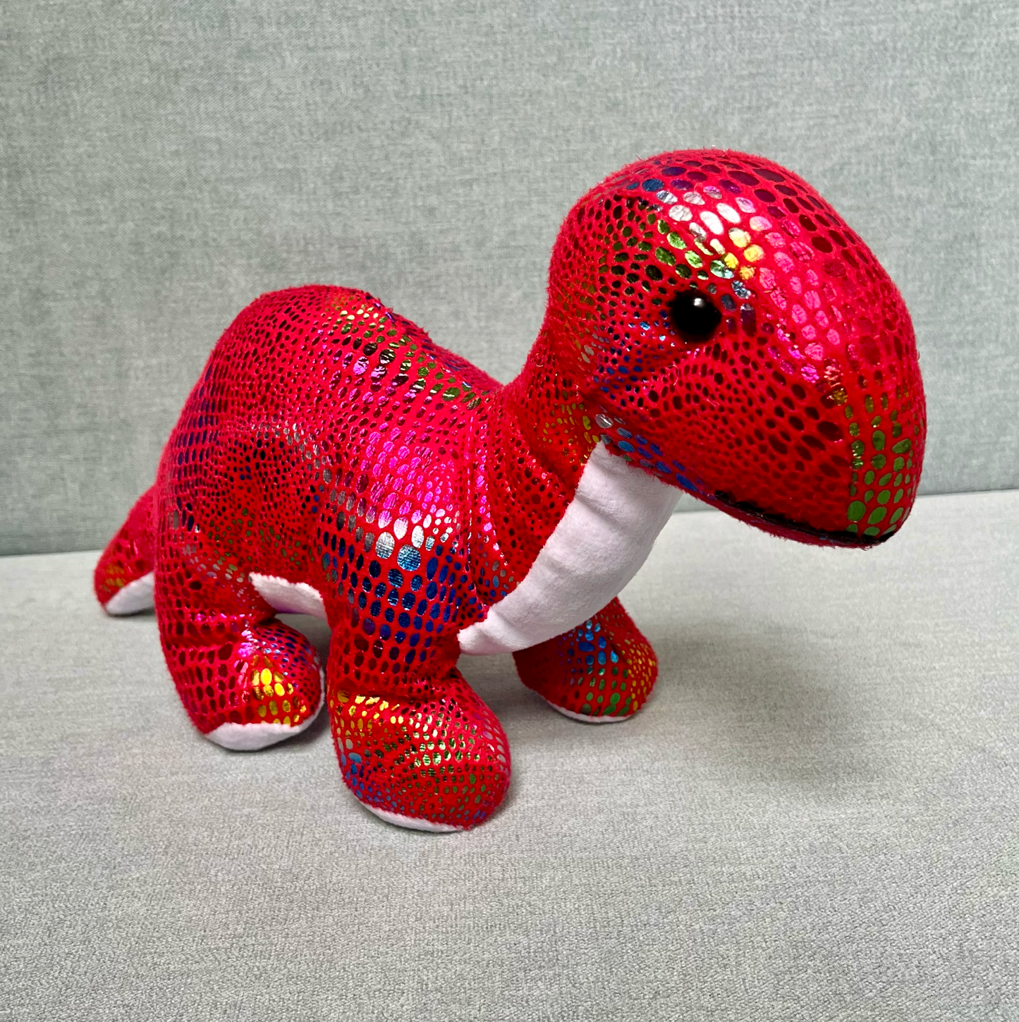 #22A NEW Rainbow, Sparkly Dinosaur Stuffed Animal