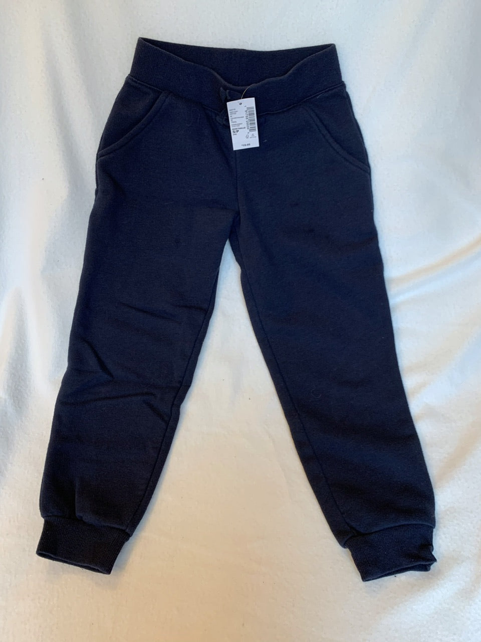 Size 5/6 NWT Children’s Place Girl’s French Terry Jogger Pants - Tidal Blue