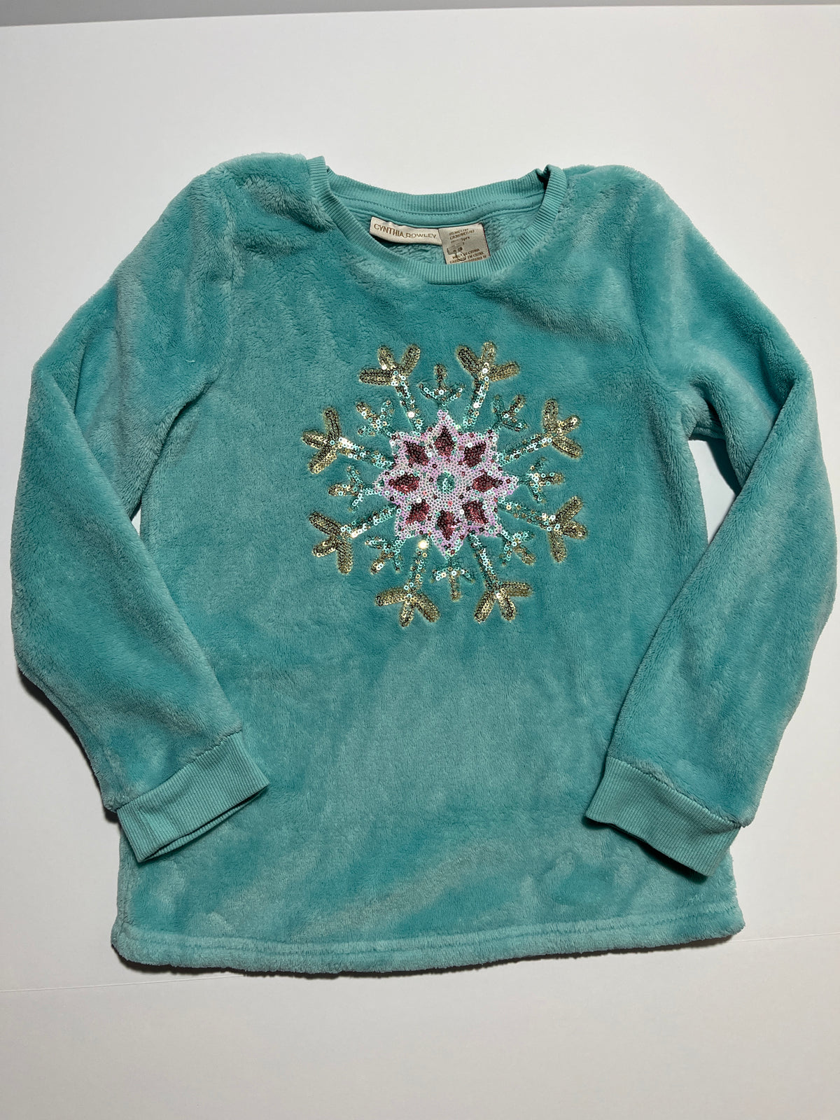 #150 girls 7/8 Cynthia rowley aqua blue plush fleece