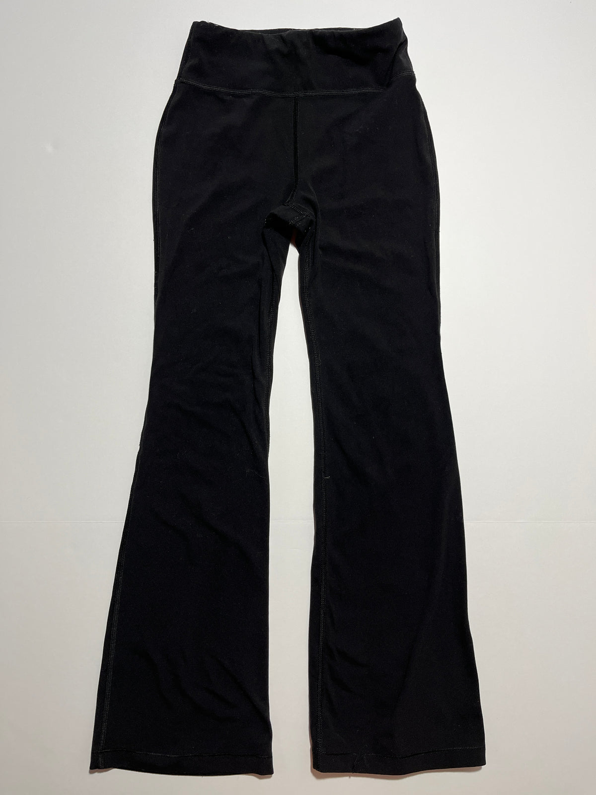 #150 Athleta girl 7 high-rise chitchat, flare, pant black