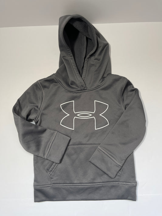 #150 boys 4 under armour hoodie grey