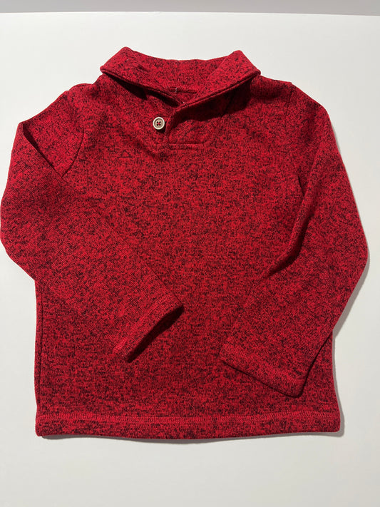 #150 boys 5t jumping beans red fleece top