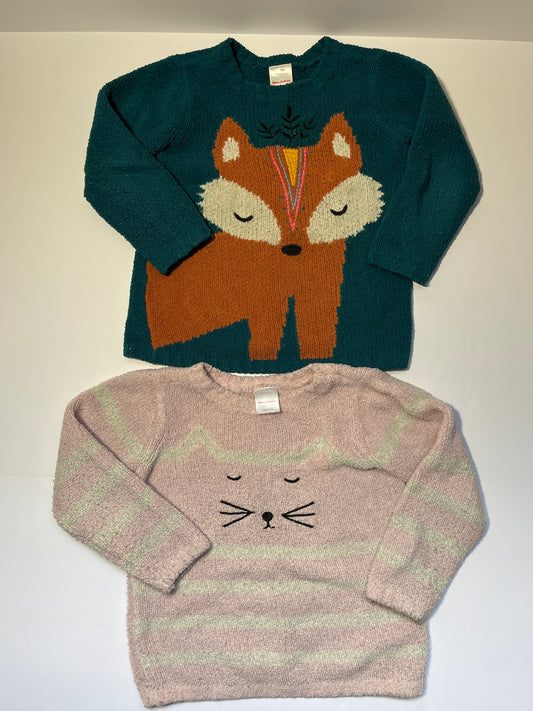 #150 girls Hanna andersson size 5 (110) marshmallow sweaters