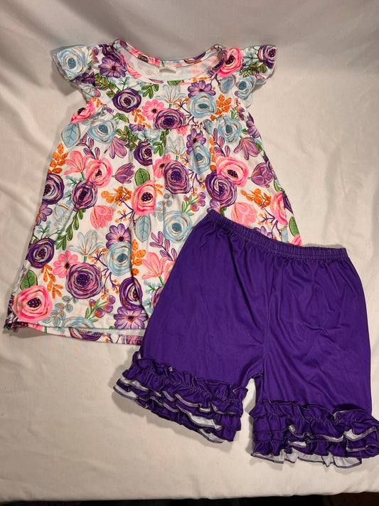 Size 6/7 boutique girls shorts outfit