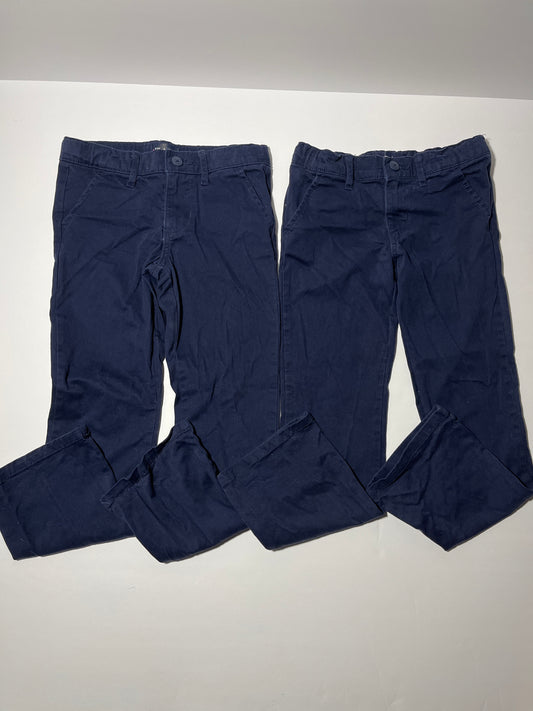 #150 girls children’s place lot of 2 size 6x/7 navy uniform pants