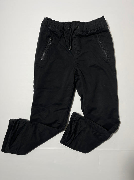 #150 boys 4t black cat and jack fleece lined chino pants