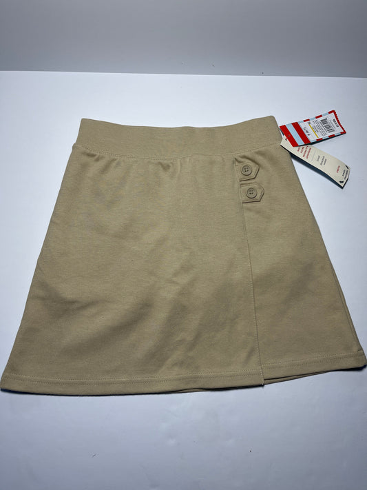 #150 REDUCED NEW girls s 6/7 cat jack uniform khaki skirt with shorts attached