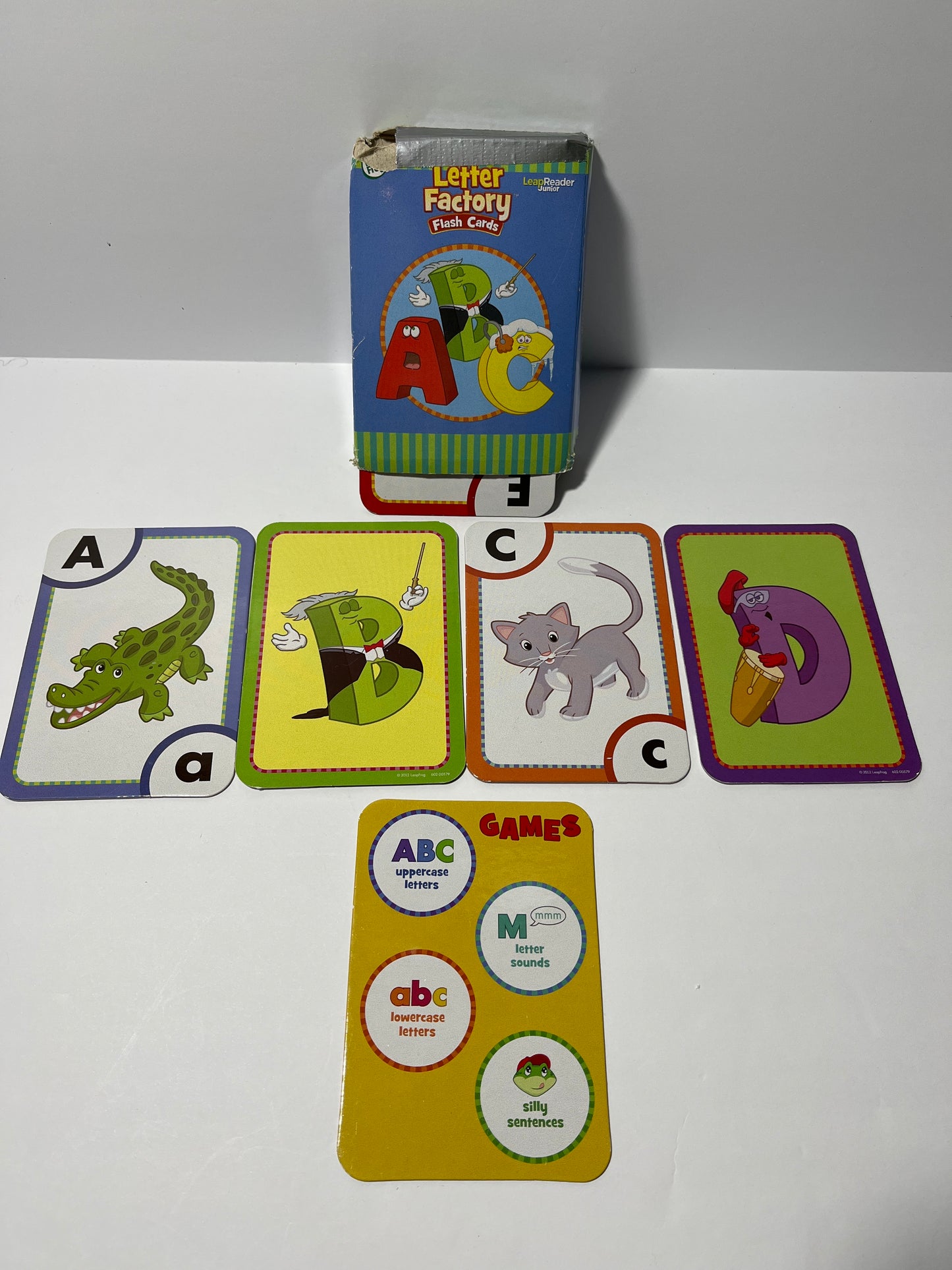#150 leapfrog leap reader junior flash cards abc
