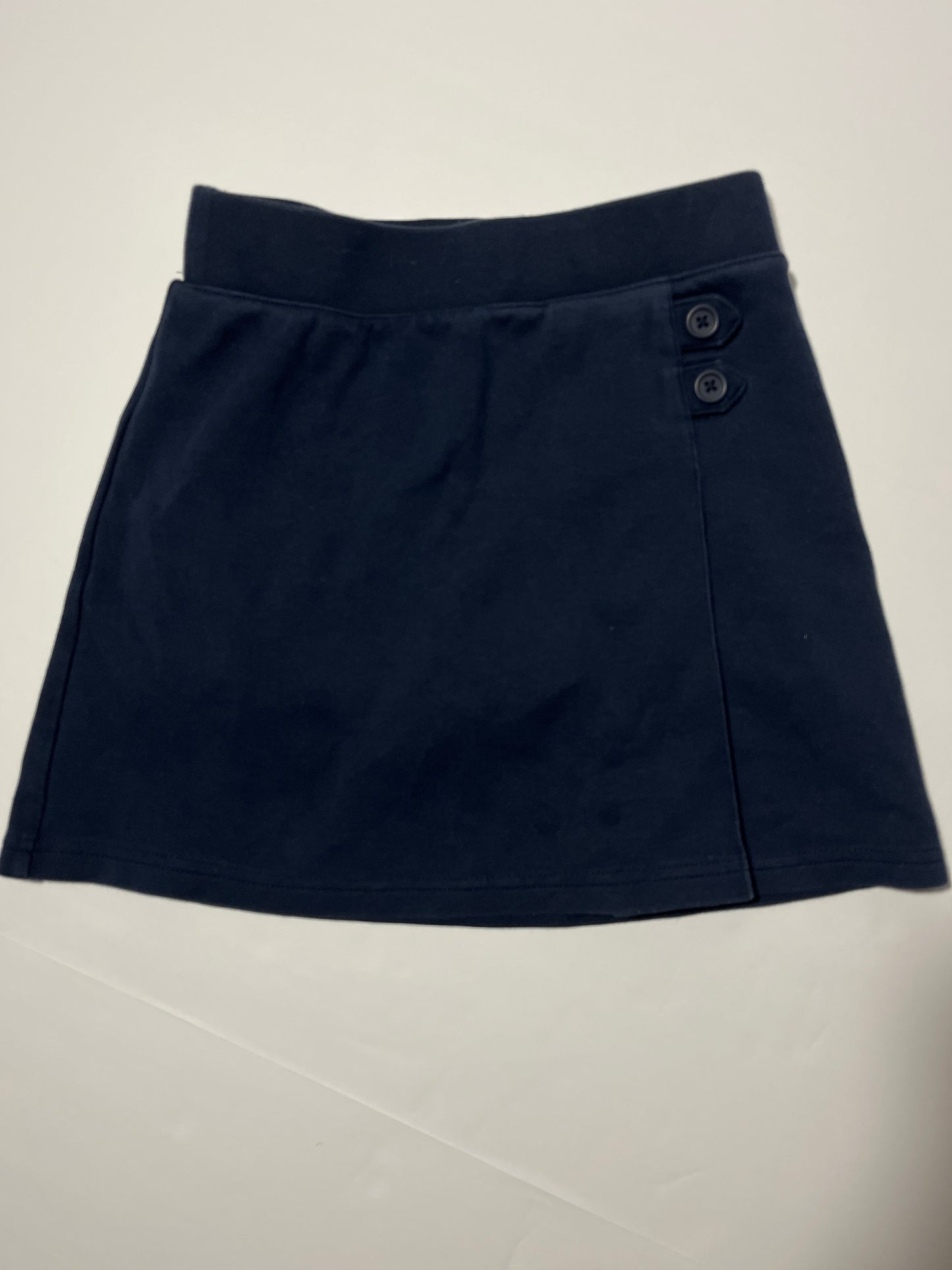 #150 girls size 6/7 cat and jack navy uniform skort