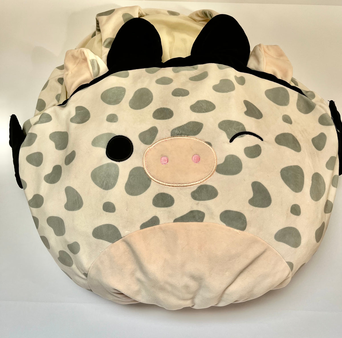 #150 white cow squishmallow costume