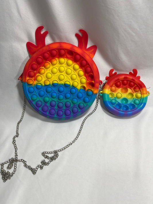 #150 fidget pop it purse and coin purse