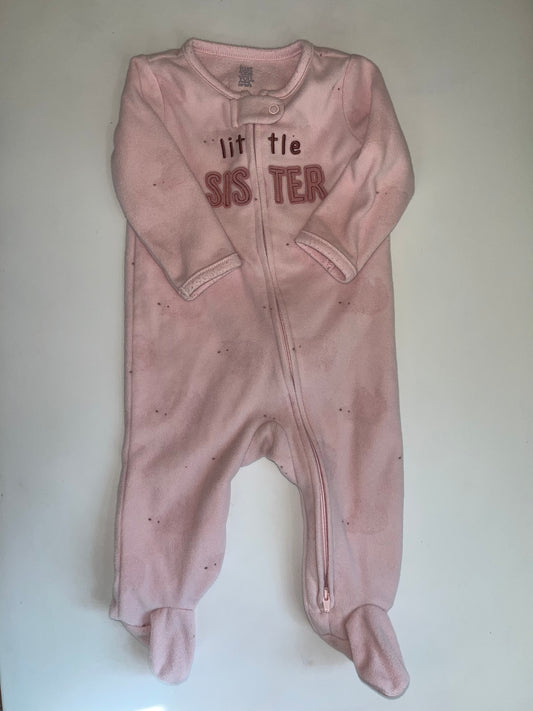 Seller #20 little sister fleece sleeper size 6 mo