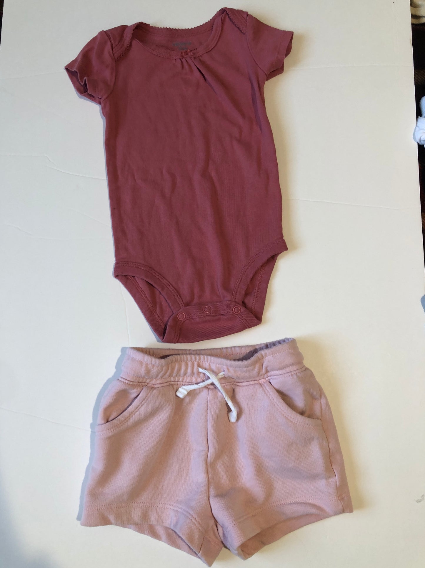 12 month girl summer short and shirt outfit