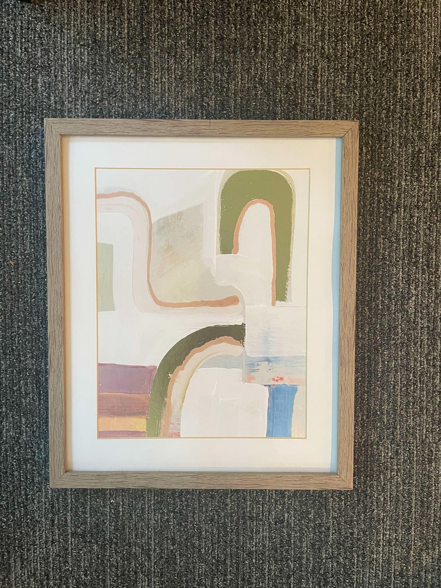 #222 Abstract Geometric Art with Gold Accents