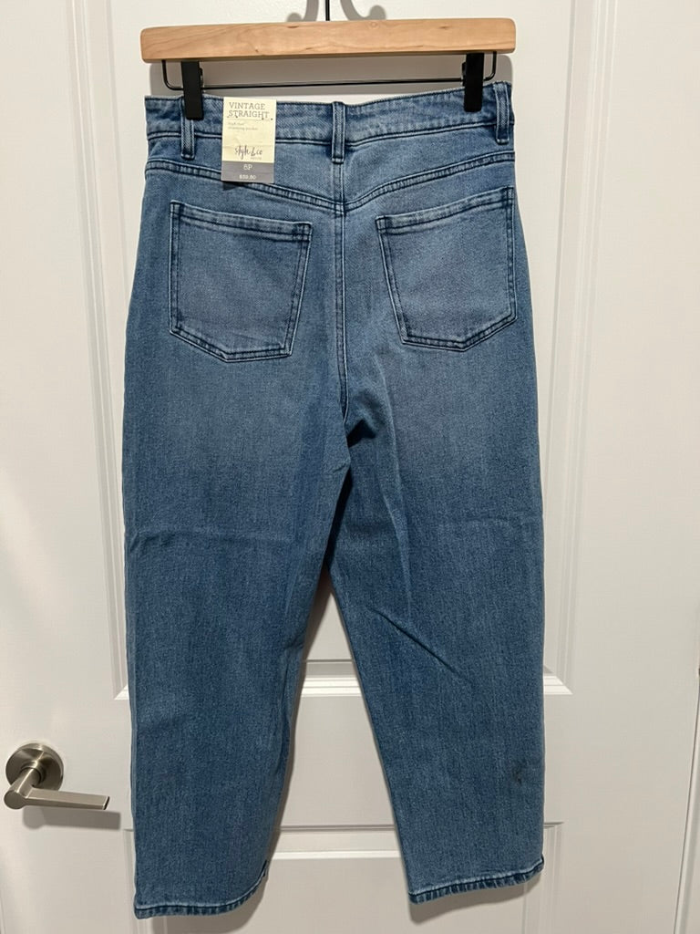 Seller #76 - Style and Co High Rise Straight Mom Jeans - NWT - Size 8 Petite