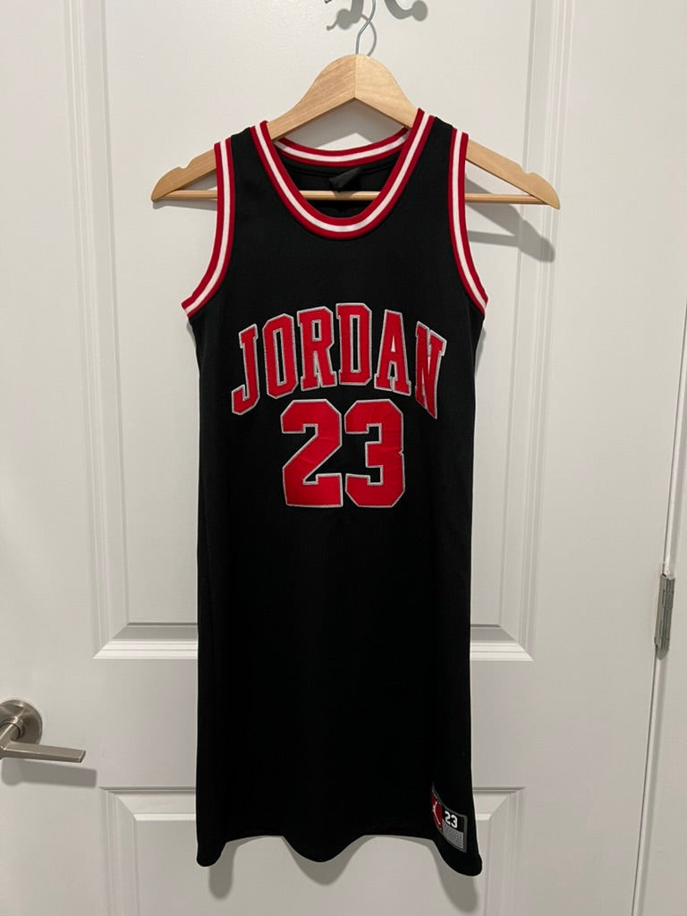 Seller #76 - Jordan Flight 23 Black Stitched Basketball Jersey Dress Girls L 12-13 $45
