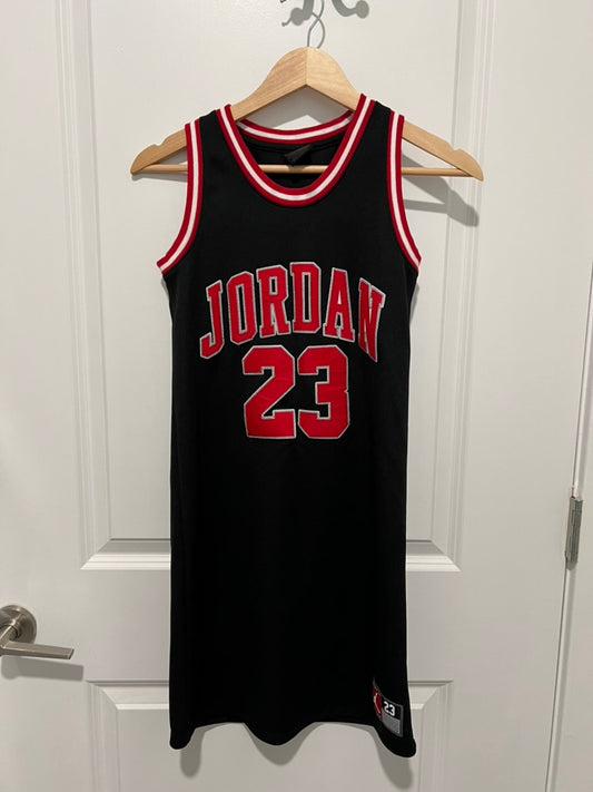 Seller #76 - Jordan Flight 23 Black Stitched Basketball Jersey Dress Girls L 12-13 $45